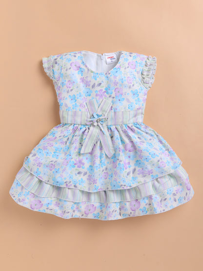 Lackii Doll Floral Ruffle Cotton Dress – Soft, Stylish & Blooming with Charm