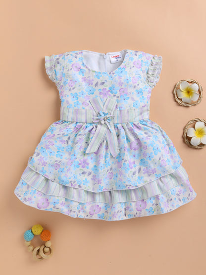Lackii Doll Floral Ruffle Cotton Dress – Soft, Stylish & Blooming with Charm