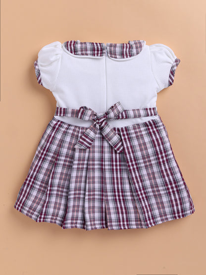 Lackii Doll Checkered Suspender Cotton Dress – Black, Red & Green Edition