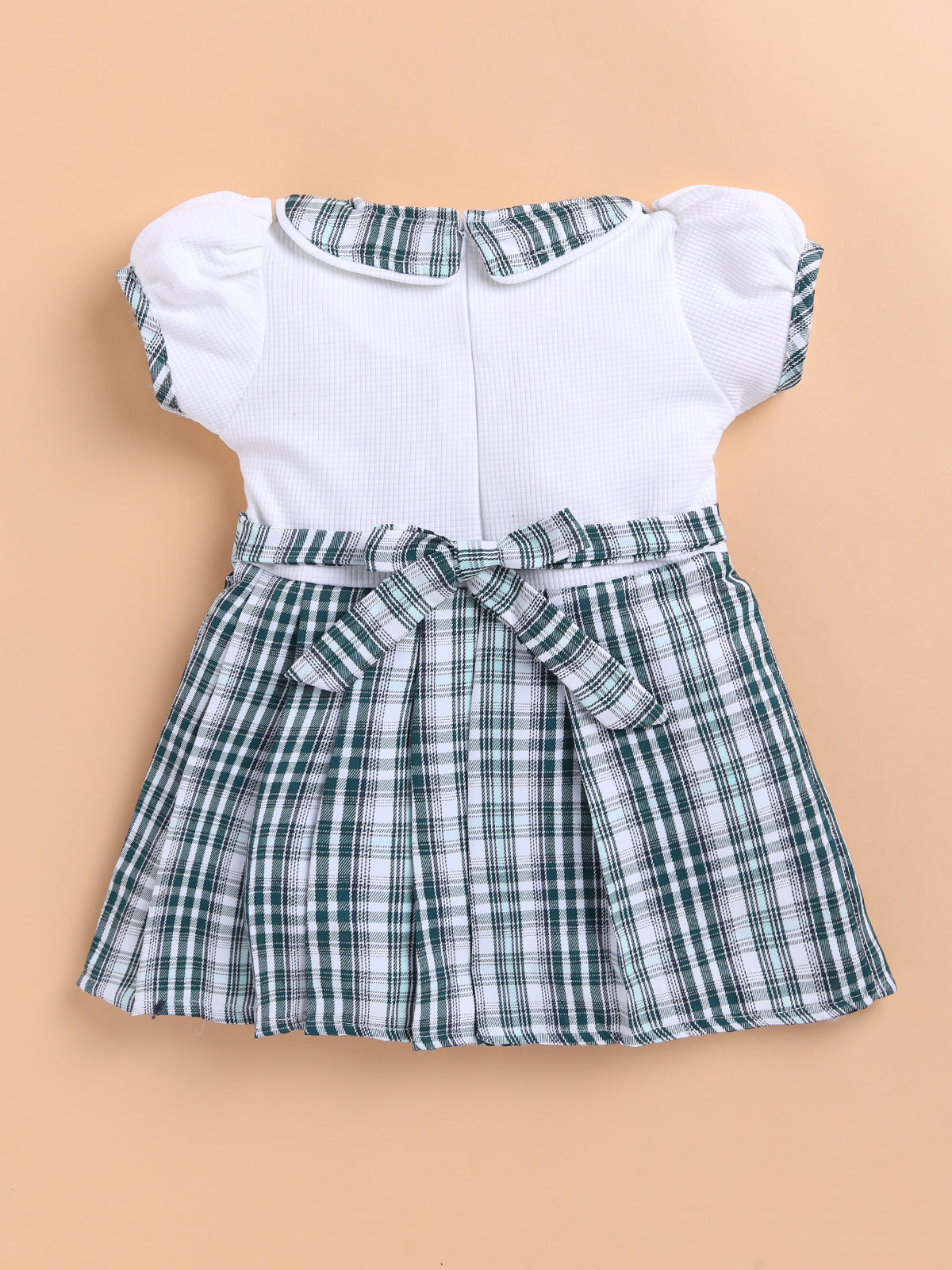 Lackii Doll Checkered Suspender Cotton Dress – Black, Red & Green Edition