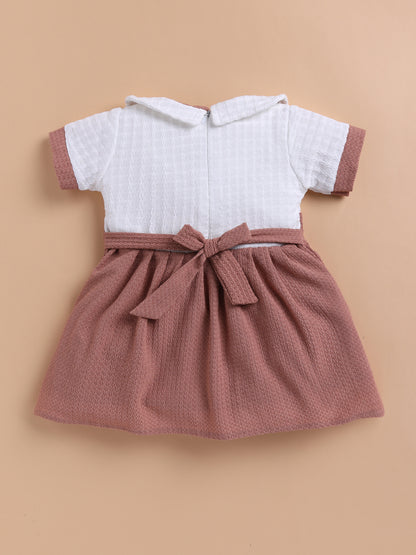 Lavender Bow Collar Baby Dress – Soft Cotton Comfort Wear by Lackii Doll