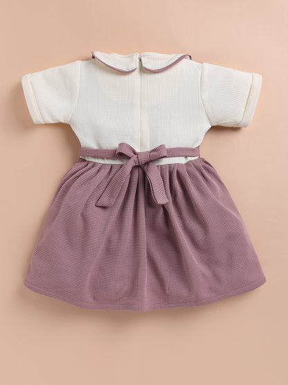 Lackii Doll Bow Accent Pinafore Dress – Soft, Sweet & Stylish